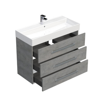 CUBE WAY skr. s um. SAT 100cm, betón CUBE461003BESAT