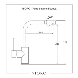 NIORO - Forte batéria drezová - biela matná