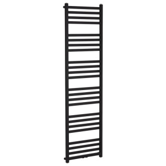 CERANO - Kúpeľňový radiátor Fulgidus - bočné pripojenie - 765W - čierna matná - 1800x530 mm