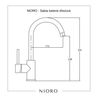 NIORO - Sabia batéria drezová - béžová matná
