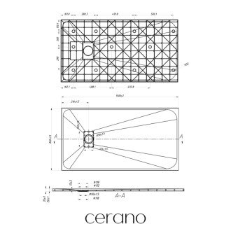 CERANO - Sprchová vanička obdĺžniková Gusto - SMC/minerálny kompozit - štruktúrovaná čierna matná - 150x80 cm