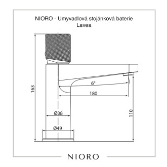 CERANO - Umývadlová stojanková batéria Loreta - nízka - chróm