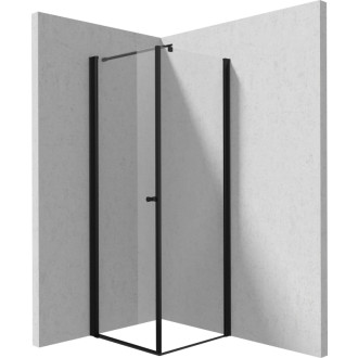 Deante KERRIA PLUS sprchová kabína 90x90 cm KTSWN41P + KTS_N39P, čierna KKNNW09S09