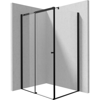 Deante KERRIA PLUS spr.kabína 120x90 cm KTSPN12P + KTS_N39P + KTS_NP1X, čierna KKNNP12S09