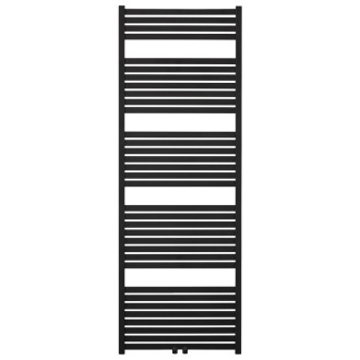 CERANO - Kúpeľňový radiátorový set Vincenzo - ústredné vykurovanie - stredové pripojenie 50 mm - 800W - čierna matná - 1690x600 mm