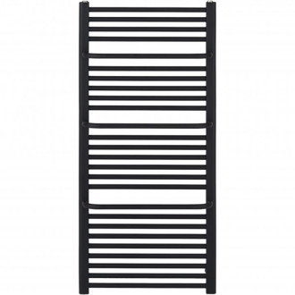 CERANO - Kúpeľňový radiátorový set Antonio - kombinované vykurovanie, wifi tyč - bočné jednobodové pripojenie - 655W - čierna matná - 1180x550 mm