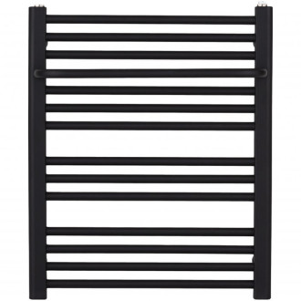 CERANO - Kúpeľňový radiátorový set Antonio - ústredné vykurovanie - bočné jednobodové pripojenie - 351W - čierna matná - 660x550 mm