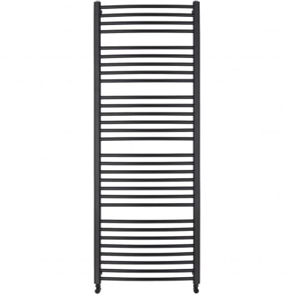 CERANO - Kúpeľňový radiátorový set Stefano - ústredné vykurovanie - bočné jednobodové pripojenie - 677W - čierna matná - 1210x650 mm