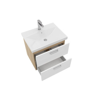 Naturel Vario skrinka s umývadlom Brevis 60cm dub/biela VARIO260ZDBBL