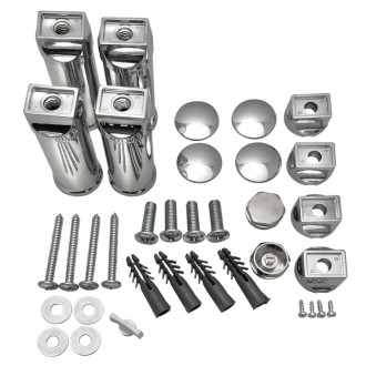 ALYA montážne uchytenie pre rovné teleso, chróm