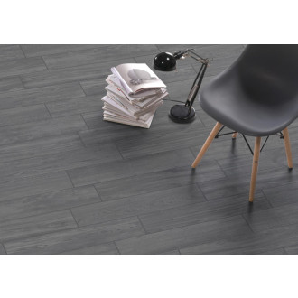 Dlažba Multi Frassino anthracite 15x60 cm mat FRAS156AN