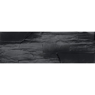 Obklad Fineza Brelo Antracit 37,5x12,5 cm reliéfny BRELOAN