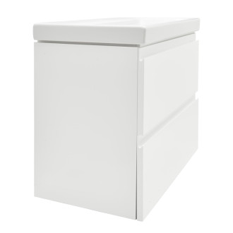 Kúpeľňová skrinka s umývadlom Cersanit Dormo 60x37,5x62 cm biela lesk SIKONCMO004BL