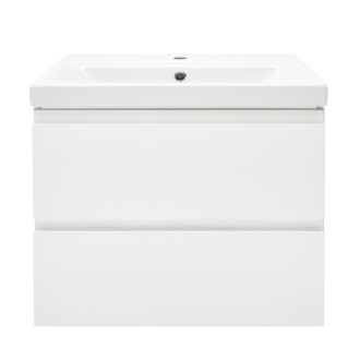 Kúpeľňová skrinka s umývadlom Cersanit Dormo 60x37,5x62 cm biela lesk SIKONCMO004BL