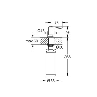 Dávkovač mydla Grohe Contemporary chróm G40536000