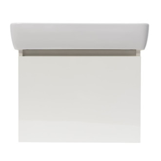 Kúpeľňová skrinka s keramickým umývadlom Laufen Naturel Project 52,5x40x45,3 cm biela lesk PROJECT60BI