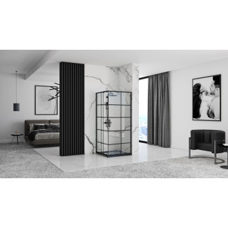 Rea Sprchovací kút REA CONCEPT 90x90 - čierny KPL-K1002