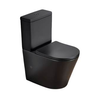 WC kombi komplet SAT Infinitio čierna matná mat vario odpad SATINF031VPSNBKM
