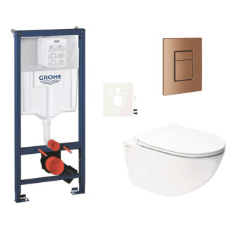 Závesný wc set do ľahkých stien / predstenová montáž Swiss Aqua Technologies Infinitio SIKOGRSIN11SCDL0
