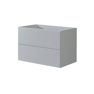 Mereo Aira desk kúpeľňová skrinka, spodná, šedá, 2 zásuvky, push, 810x530x460 mm CN731S