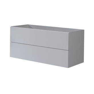 Mereo Aira desk kúpeľňová skrinka, spodná, šedá, 2 zásuvky, push, 1210x530x460 mm CN733S