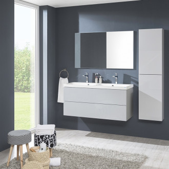 Mereo Aira kúpeľňová skrinka, vysoká, sivá, pravá, 400x1570x220 mm CN734P