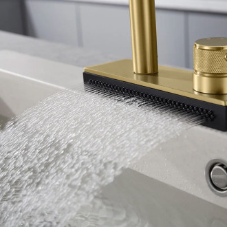 Kuchynská batéria REA CONOR BRUSH GOLD