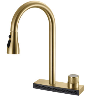 Kuchynská batéria REA CONOR BRUSH GOLD