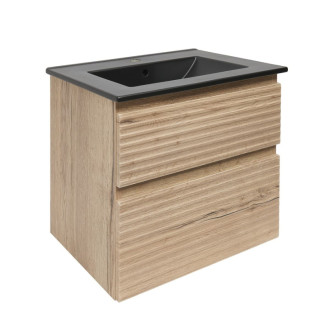 Kúpeľňová skrinka 2 zásuvková s umývadlom Naturel Savona 58x53x44, 8 cm dub Halifax mat SAVONA260DHC