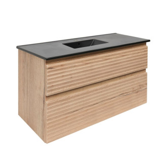 Kúpeľňová skrinka 2 zásuvková s umývadlom Naturel Savona 98x53x44, 8 cm dub Halifax mat SAVONA2100DHC