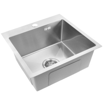 Oceľový drez Leo 40 BRUSH NICKEL