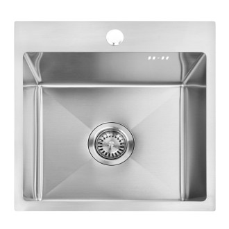 Oceľový drez Leo 40 BRUSH NICKEL