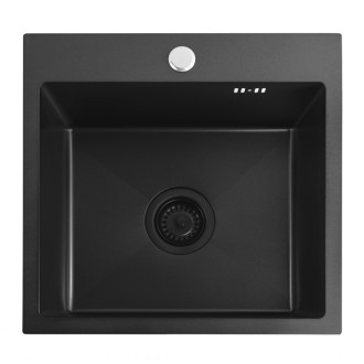 Oceľový drez Leo 40 Black