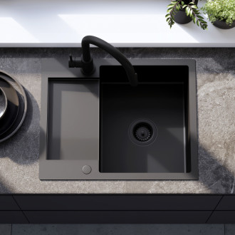 Oceľový drez Paul Black