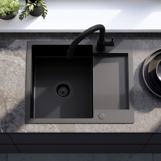 Oceľový drez Paul Black