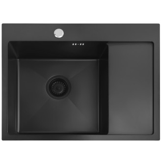 Oceľový drez Fin Black