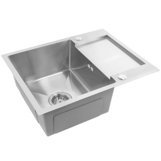 Oceľový drez Paul BRUSH NICKEL