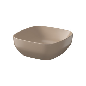 Cersanit Larga umývadlo na dosku štvorec 38 brown matt K677-058