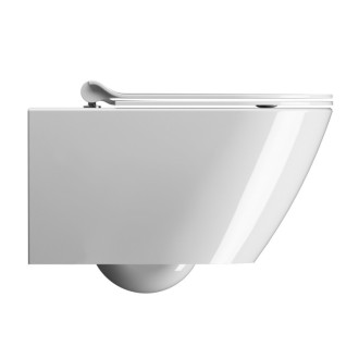 KUBE X závesná WC misa, GeniusFlush, 36x55cm, biela ExtraGlaze