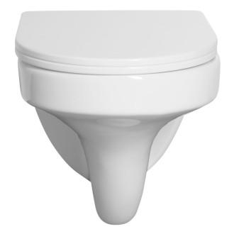 DENICA závesná WC misa, Vortex Rimless, 36x52cm, biela