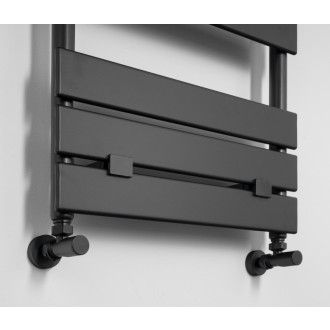 C-START pripojovacia sada ventilov ručná rohová, čierna mat