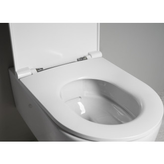 SISTEMA A závesná WC misa, Rimless, 36x53,5 cm, biela