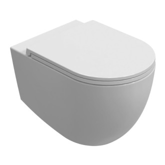 INFINITY závesná WC misa, Vortex Rimless, 36,5x53cm, biela