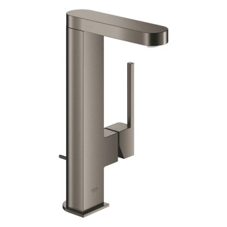 Umývadlová vysoká batéria Grohe Plus s vyťahovacou sprškou kartáčovaný Hard Graphite 23843AL3