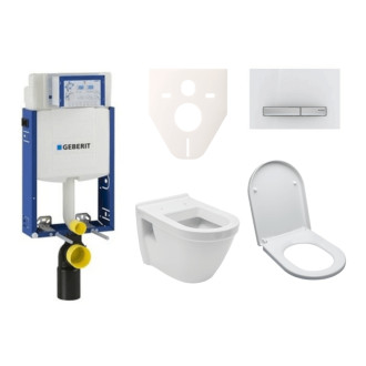 Cenovo zvýhodnený závesný WC set Geberit na zamurovanie + WC Integra vr. sedátka SIKOGE2V8