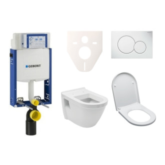 Cenovo zvýhodnený závesný WC set Geberit na zamurovanie + WC Vitra S50 SIKOGE2V1