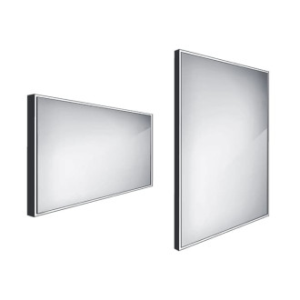 Zrkadlo bez vypínača Nimco 120x70 cm čierna ZPC 13006-90