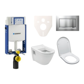 Cenovo zvýhodnený závesný WC set Geberit na zamurovanie + WC Integra vr. sedátka SIKOGE2V7