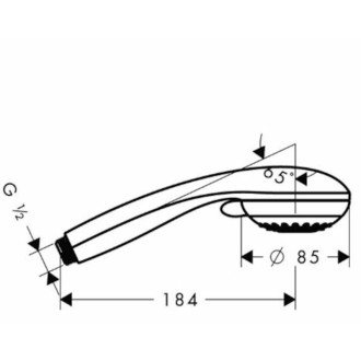 Sprchová hlavica Hansgrohe Crometta 85 chróm 28563000