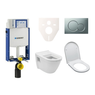 Cenovo zvýhodnený závesný WC set Geberit na zamurovanie + WC Vitra S50 SIKOGE2V3